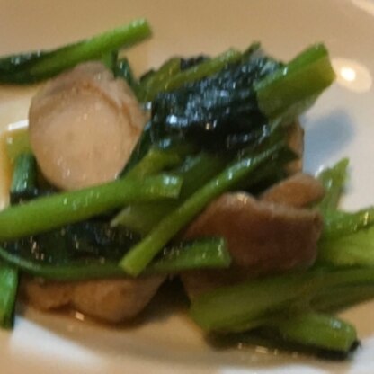 ピリ辛で美味しかったです‼️小松菜はお浸しばかりだったので、レパートリーが増えて嬉しいです！